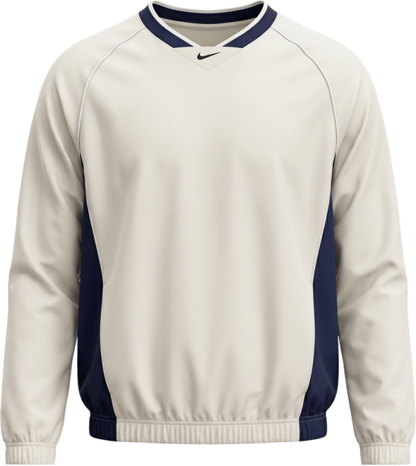 Nike Sportswear Older Kids' Woven V-Neck Long-Sleeve Top