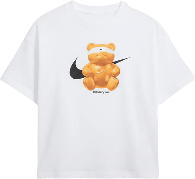 Nike Sportswear T-skjorte med firkantet passform til store barn