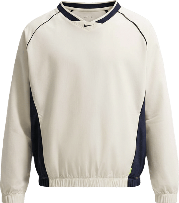 Nike Sportswear Older Kids' Woven V-Neck Long-Sleeve Top