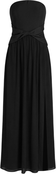 Donna Karan New York Women's Strapless Chiffon Fit & Flare Gown Dress with  Front-Twist - Macy's