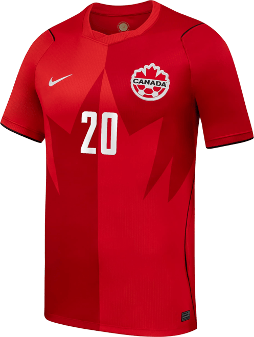 Jonathan David Canada Soccer 2026 Stadium Home Jersey de fútbol Nike Dri-FIT para hombre