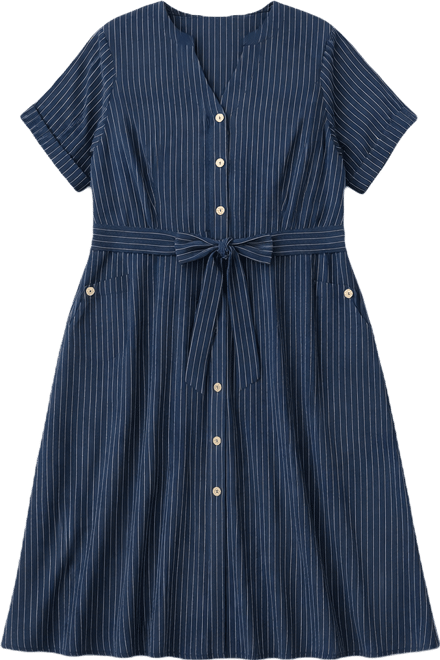 slim fit dress slacks Silky Knit Stripe Fit and Flare Dress Style 251295X – Dream Pants main image 1