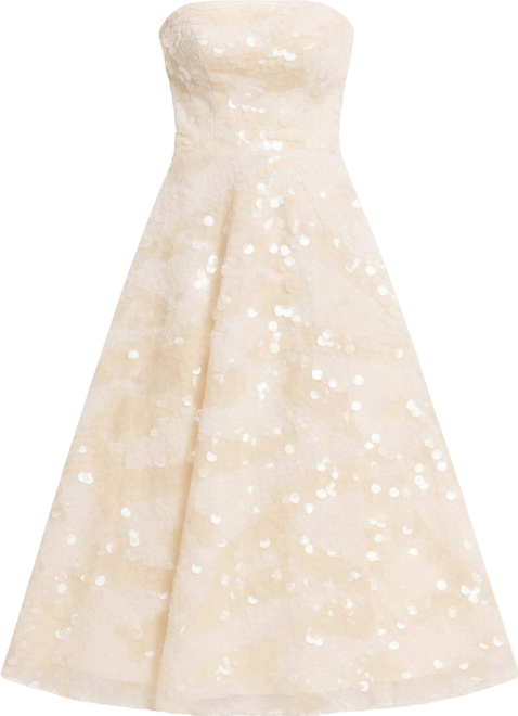 dress the population kailyn white Dress The Population Kailyn Embroidered Fit & Flare Gown