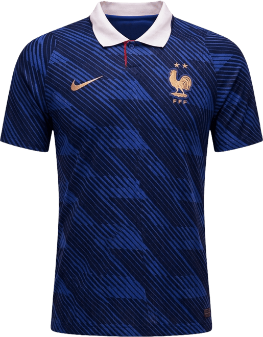 FFF 2026/27 Match Home Men's Nike Aero-FIT Soccer Authentic Jersey