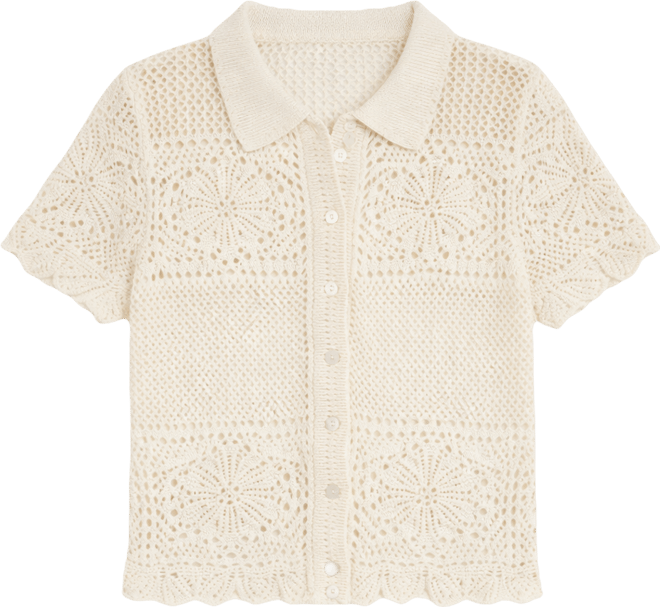Levi's® Premium Women's Susanna Floral Crochet Collared Cotton