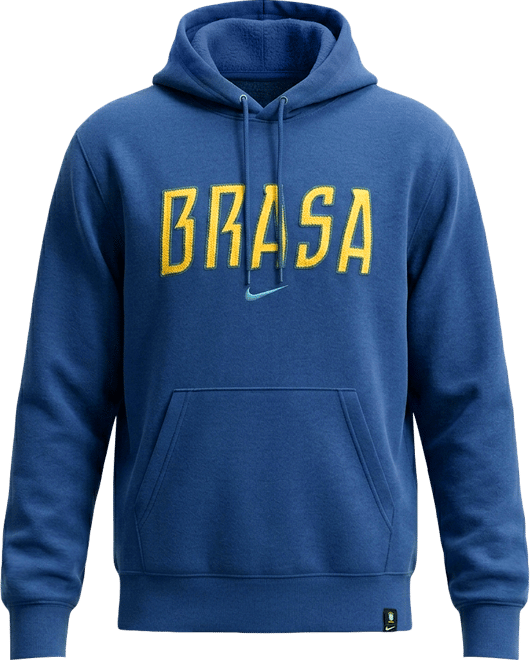 Brazil Club Men's Nike Soccer French Terry Pullover Hoodie