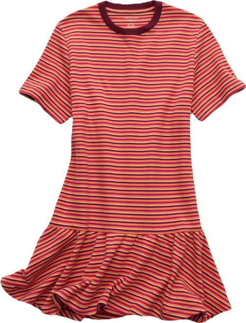 AE Drop-Waist Knit Mini Dress | American Eagle