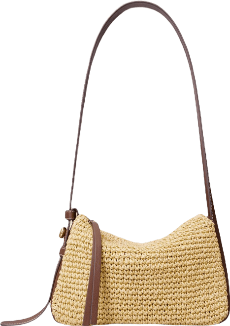 Tory Burch Romy Small Straw Shoulder Bag | Bloomingdale's Handbags