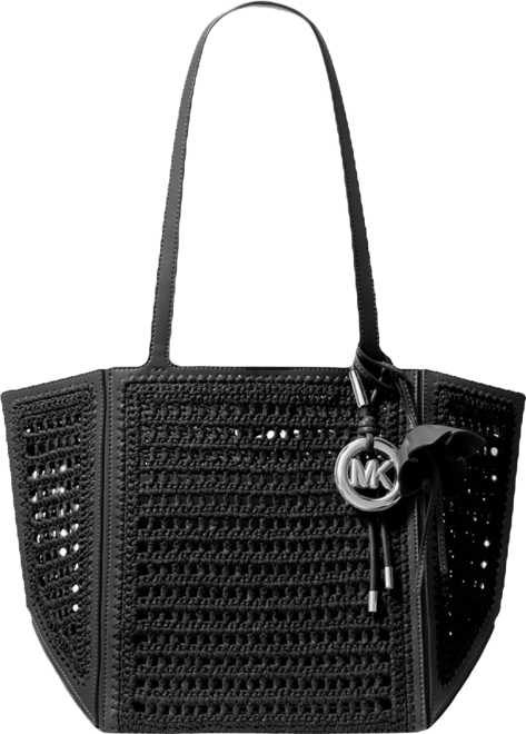 Michael Kors Jordi Crochet Straw Tote Bag | Bloomingdale's Handbags