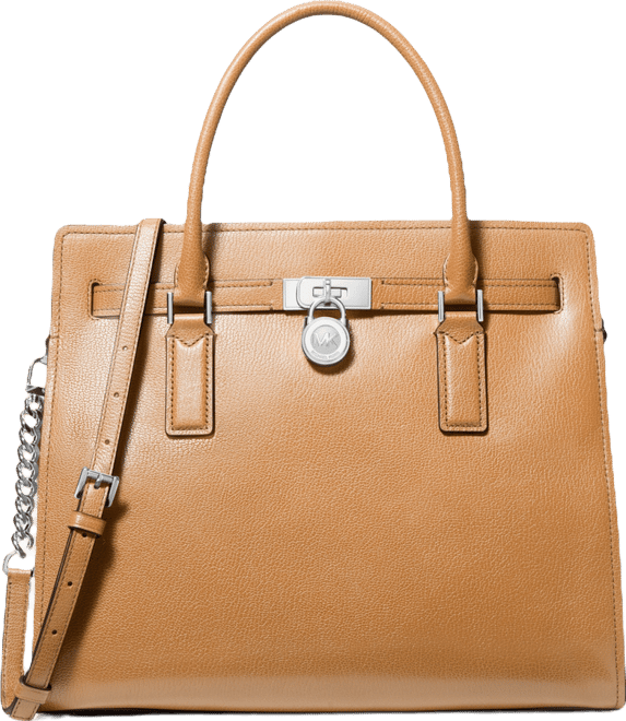 Michael Kors Hamilton Moderne Large Leather Satchel Bag - Macy's