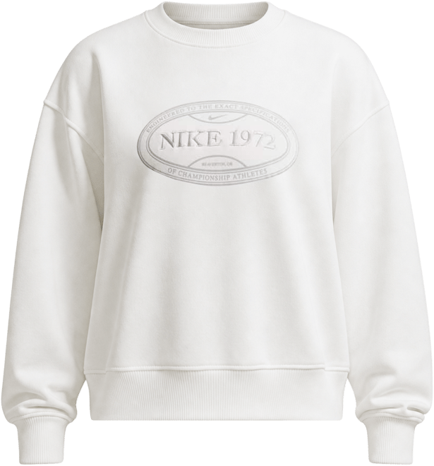 Nike Sportswear Phoenix Fleece Damska bluza dresowa z półokrągłym dekoltem o kroju oversize