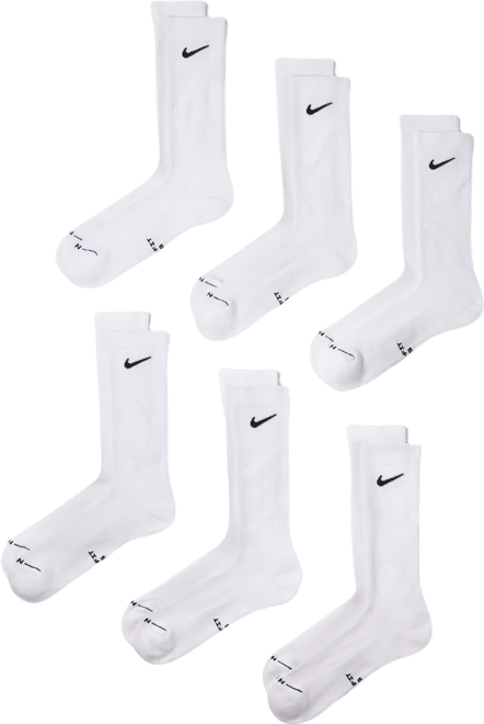 Nike Everyday Elevated Κάλτσες μεσαίου ύψους (έξι ζευγάρια)