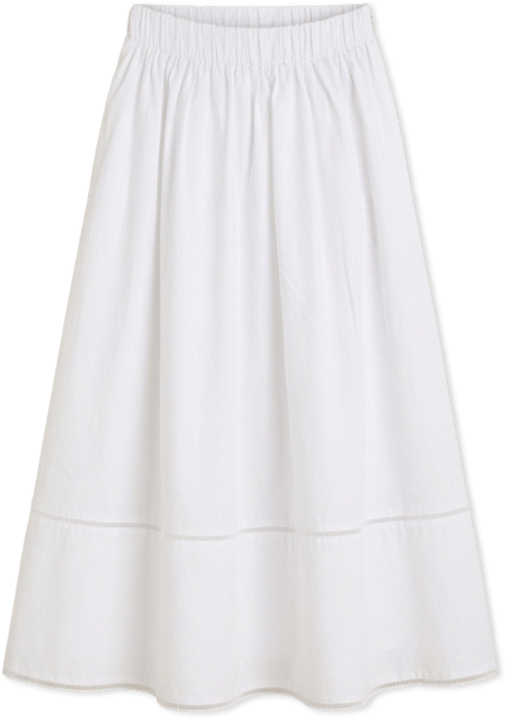 White Cotton Poplin Nicole Circle Skirt | Tuckernuck