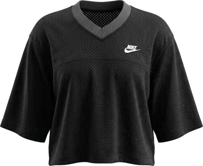 Nike Sportswear Women's Oversized Heritage Cropped Mesh Jersey