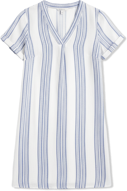 st john's bay short sleeve shift dress St. John's Bay Womens V Neck Short Sleeve Plaid Shift Dress