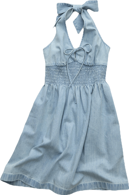 AE Halter Keyhole Mini Dress | American Eagle