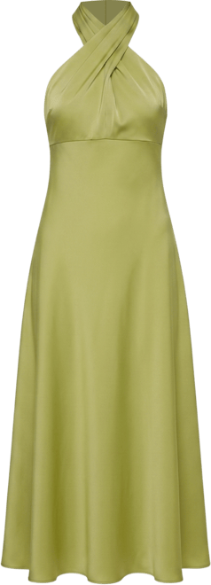 Donna Karan New York Women's Halter Neck Midi Dress with Empire Line -  Macy's