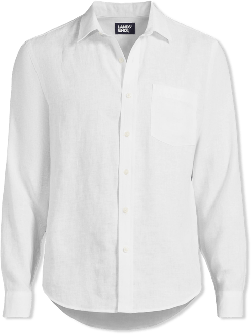 lands end mens white dress shirts White Dress Shirts for Men