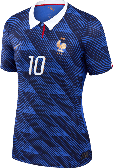 Selección nacional de Francia local 2026 Match Kylian Mbappé Jersey de fútbol Nike Dri-FIT ADV para mujer