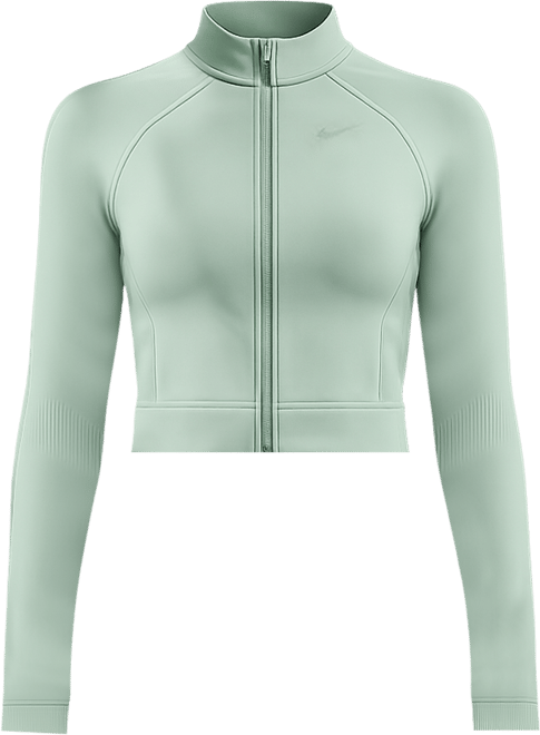 Nike Pro Seamless Playera de entrenamiento con cierre completo para mujer