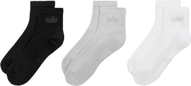 Nike Everyday Elevated Ankle Socks (3 Pairs)