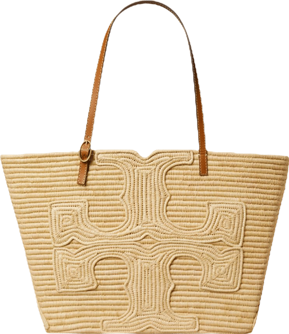 Tory Burch Ella Large Structured Straw Tote | Bloomingdale's Handbags