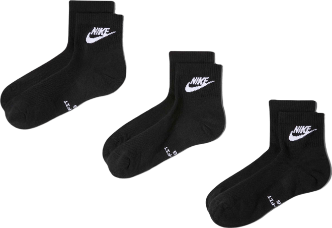 Nike Everyday Elevated Ankle Socks (3 Pairs)
