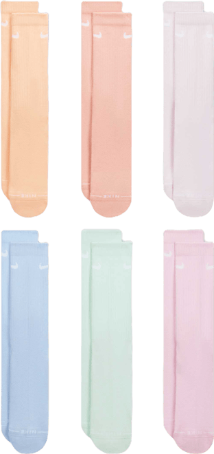 Nike Everyday Elevated 中筒襪 (6 雙)