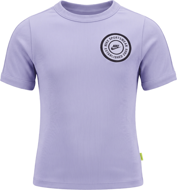 Nike Sportswear Camiseta de manga corta de tejido elástico - Niña