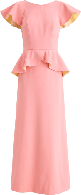 open lace back dress MELON LINEN MAXI DRESS PINK main image 1