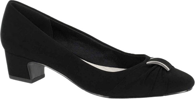 Easy Street Womens Eloise Round Block Heel Pumps