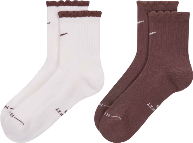 Nike Everyday Elevated Mid-Crew Socks (2 Pairs)
