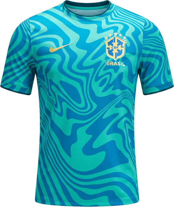 Brazil Academy Pro Men's Nike Dri-FIT Football Pre-Match Short-Sleeve Top