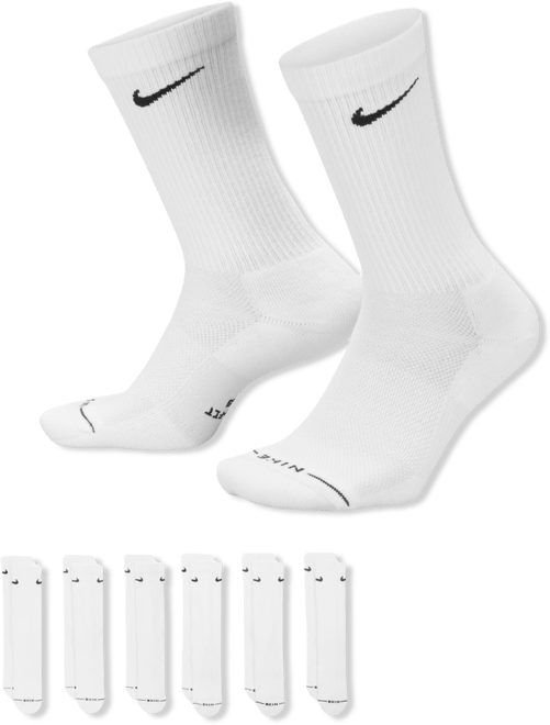 Nike Everyday Elevated Crew Socks - 6 Pairs