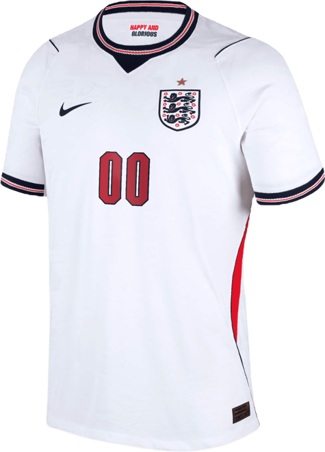 England 2026 Match Home Men's Nike Aero-FIT Soccer Authentic Custom Jersey By You