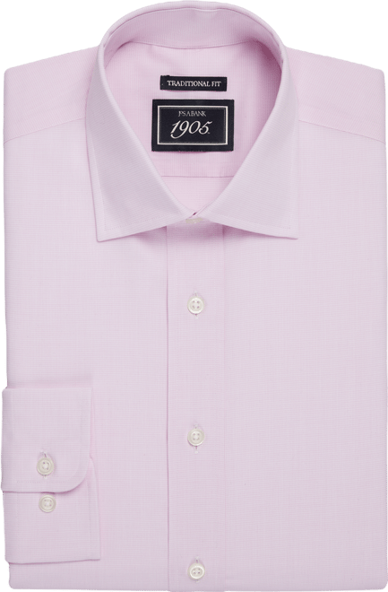 1905 Traditional Fit Micro Houndstooth Dress Shirt - Mens Clothing