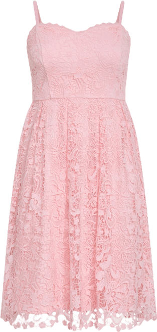 boutique embroidered strappy midi skater dress Navy Embroidered Overlay Bandeau Cut Out Midi Dress – AX Paris main image 1