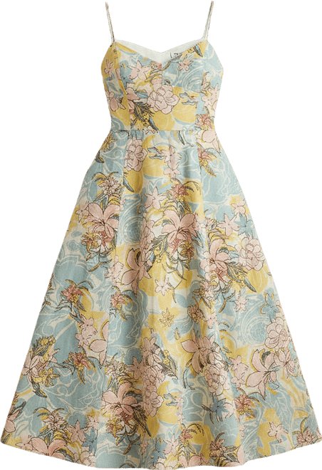 ralph lauren floral a line dress Lauren Ralph Lauren Women's Tessanne Dress, Red, 16
