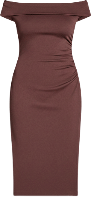 bcbg ruched midi dress Hardware Ruched Midi Dress