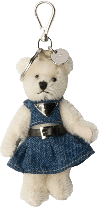 Prada Teddy Bear Bag Charm With Metal Ring | Bloomingdale's Handbags