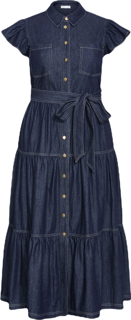 CITY CHIC Women's Kelsie Denim Maxi Dress - Macy's