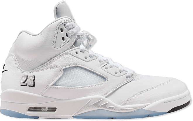 靴 Air Jordan 5 Retro OG llic Silver Air Jordan 5 Retro OG 'White and Metallic Silver' Basketball Shoes