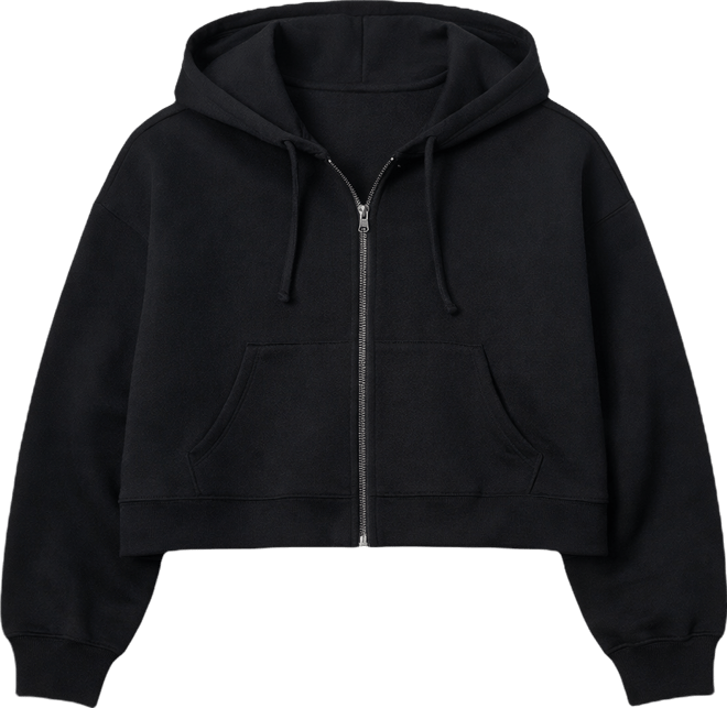 Plus Size - LoveSick Cropped Zip Up Hoodie - Torrid