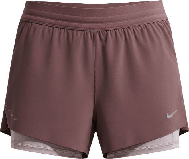 Nike Swift Shorts de correr Dri-FIT de tiro medio 2 en 1 para mujer