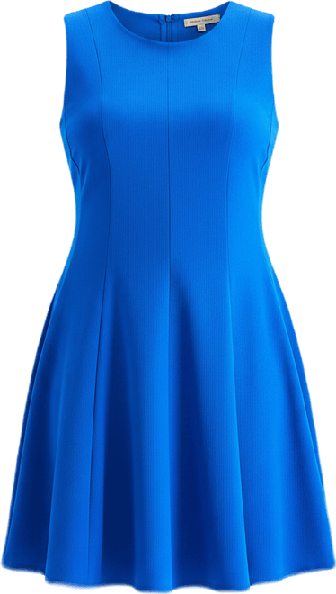 danny and nicole sleeveless fit and flare dress Danny & Nicole Sleeveless Striped MIDI Fit +