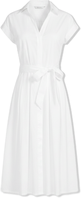 calvin klein white shirt dress Calvin Klein Solid Short Sleeve Shirt Dresses for sale