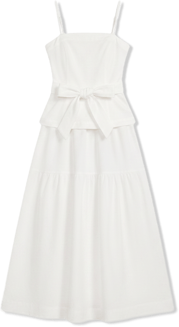 en saison black and white dress En Saison Heather Embroidered Mini Dress