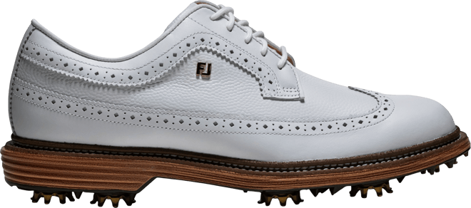 FootJoy Premiere Series Marquis Golf Shoes White/Chestnut 54558