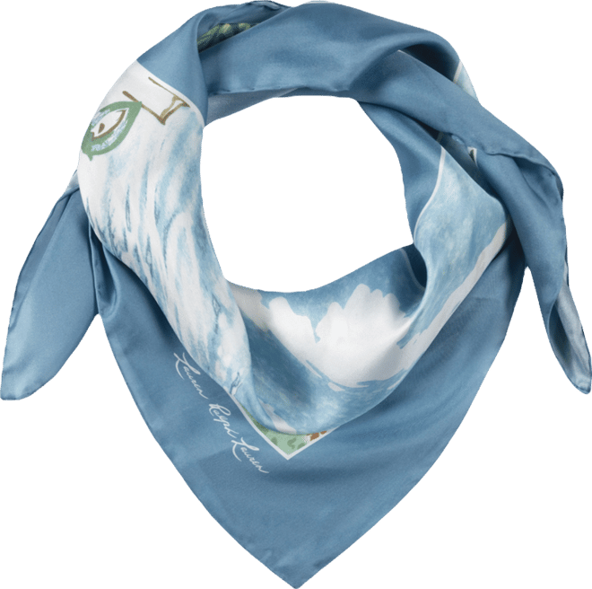 Lauren Ralph Lauren Coastal Conversational Square Scarf - Macy's
