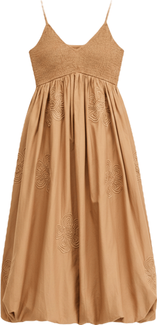 I.N.C. International Concepts Women's Embroidered Bubble-Hem Midi Dress,  Macy's Exclusive - Macy's